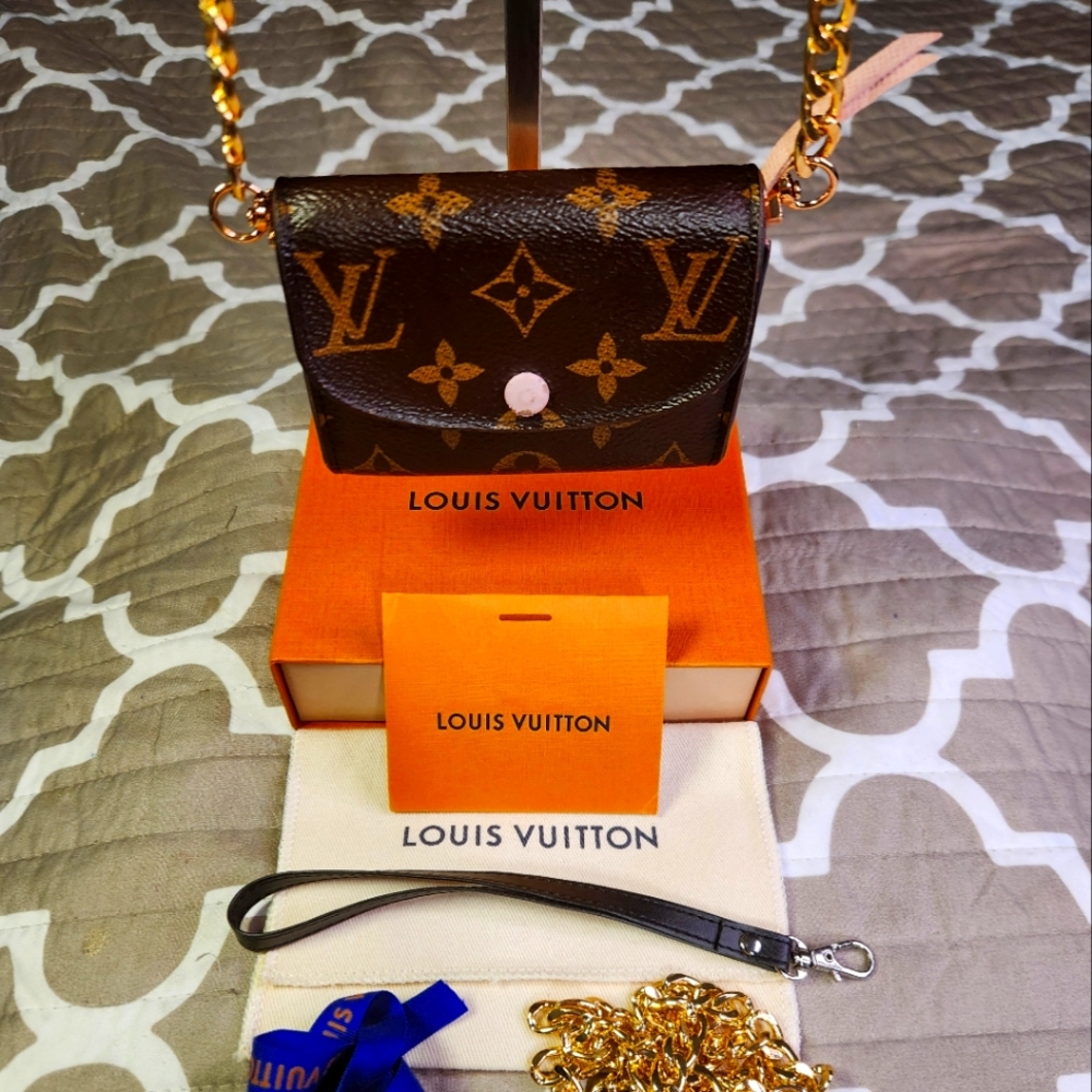 Louis Vuitton Rosalie Brown & Pink Wallet DATE STAMPED UB2177 w/COA